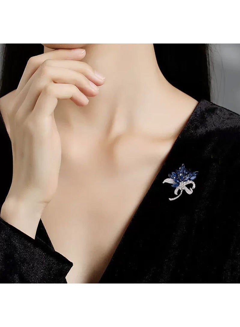 Light luxury baroque crystal brooch, high-end silk scarf buckle - Image 5