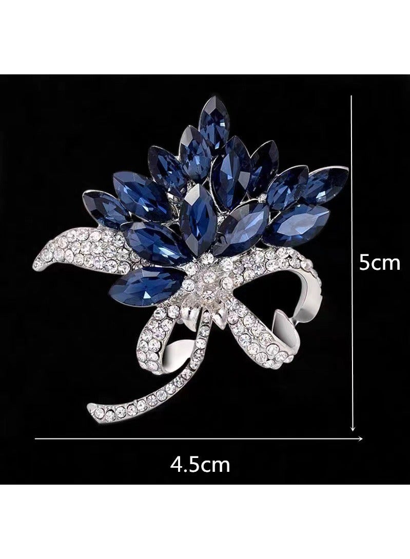 Light luxury baroque crystal brooch, high-end silk scarf buckle - Image 4