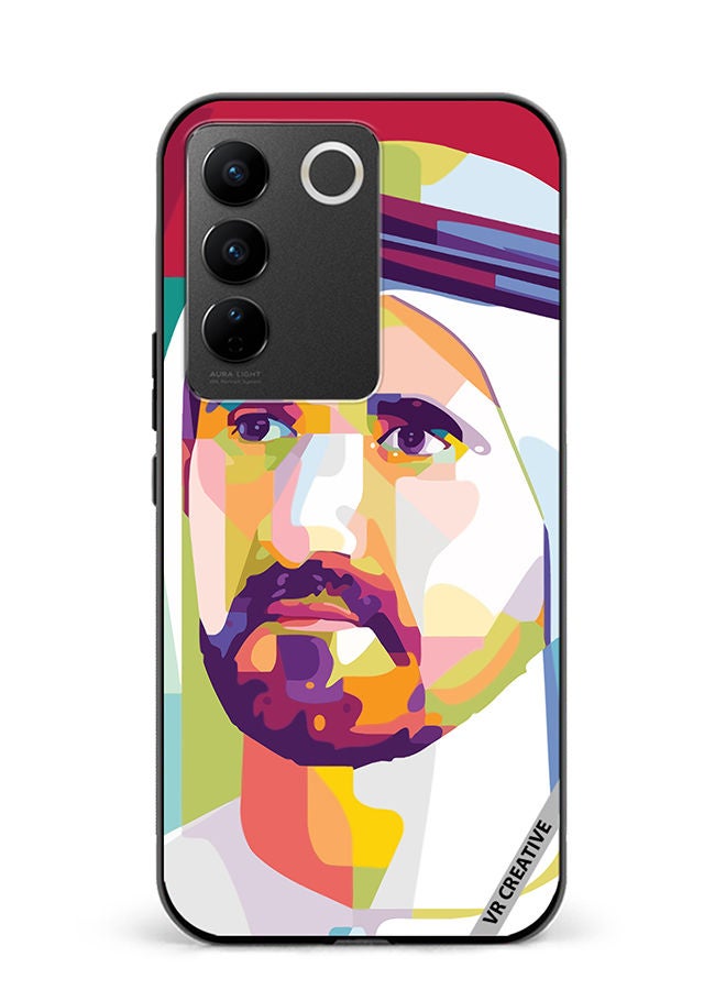 VR CREATIVE Protective Case Cover For Vivo V27e Sheikh Mohammed Bin Rashid Al Maktoum Design Multicolour - Image 1