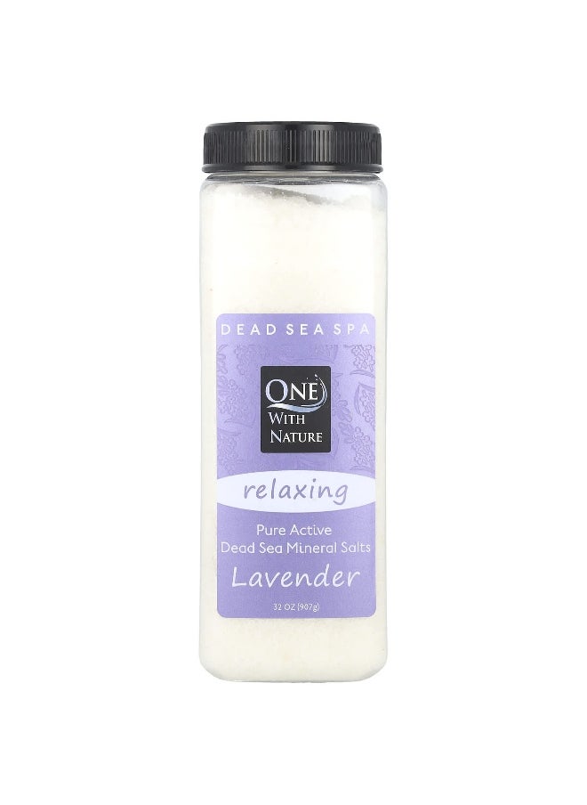 ONE WITH NATURE One with Nature, Dead Sea Spa, Mineral Salts, Relaxing, Lavender, 32 oz (907 g)  - Image 1
