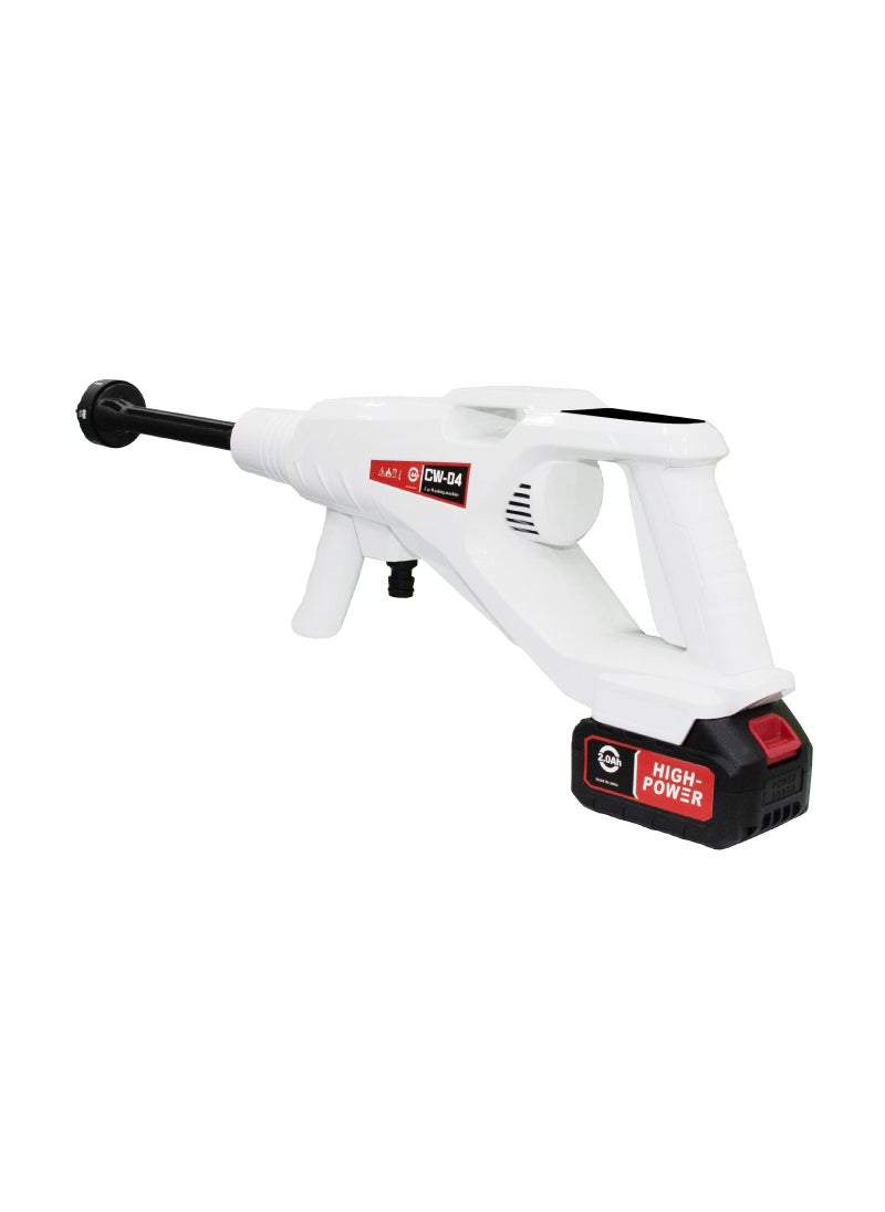 Toby's - Cordless Electric Pressure Washer Pump Car Cleaning Kit 250W Lithium Battery High Pressure Portable Handheld Car Cleaning Device Extension Bar Garden Outdoor Cleaner Tool - Image 1