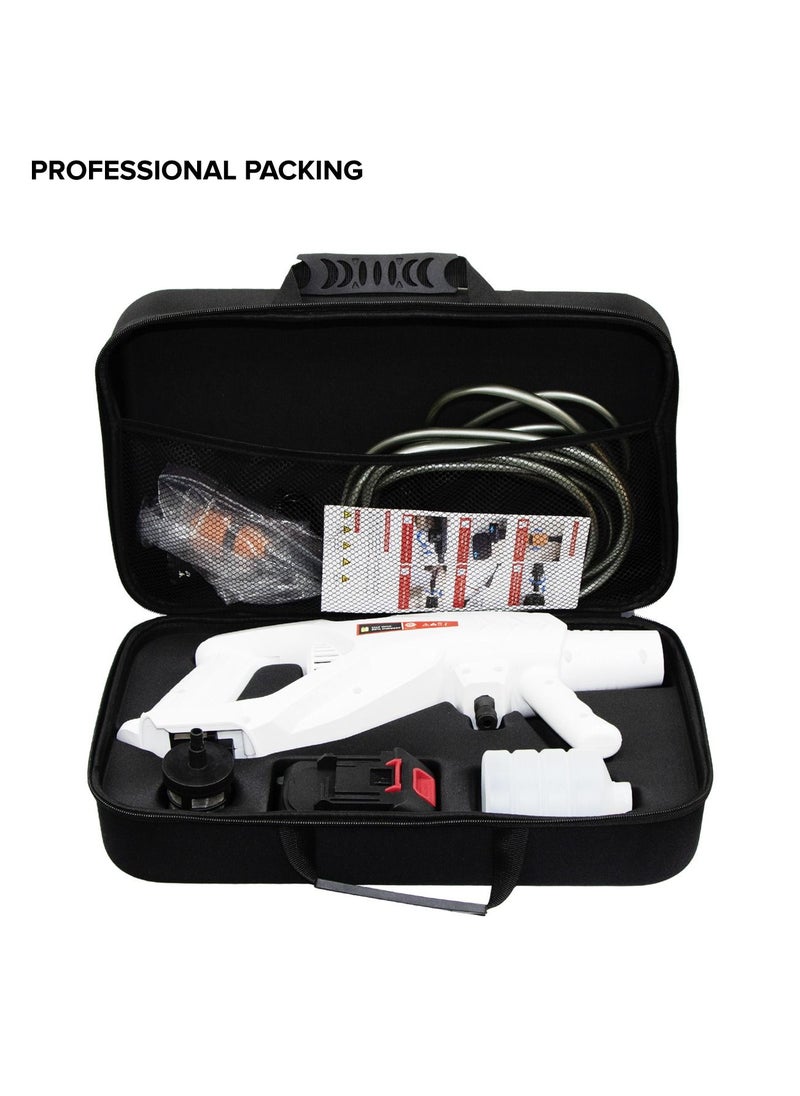 Toby's - Cordless Electric Pressure Washer Pump Car Cleaning Kit 250W Lithium Battery High Pressure Portable Handheld Car Cleaning Device Extension Bar Garden Outdoor Cleaner Tool - Image 1
