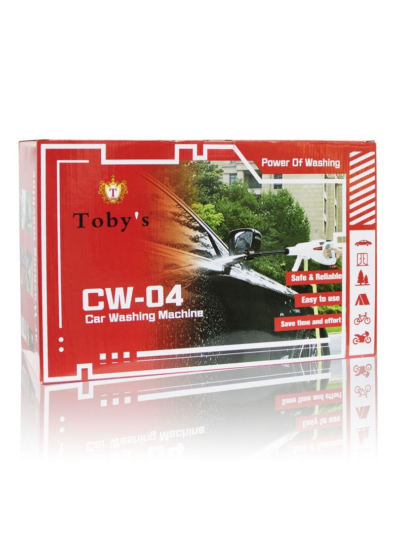 Toby's - Cordless Electric Pressure Washer Pump Car Cleaning Kit 250W Lithium Battery High Pressure Portable Handheld Car Cleaning Device Extension Bar Garden Outdoor Cleaner Tool - Image 1