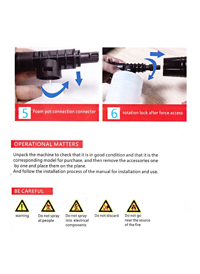 Toby's - Cordless Electric Pressure Washer Pump Car Cleaning Kit 250W Lithium Battery High Pressure Portable Handheld Car Cleaning Device Extension Bar Garden Outdoor Cleaner Tool - Image 1