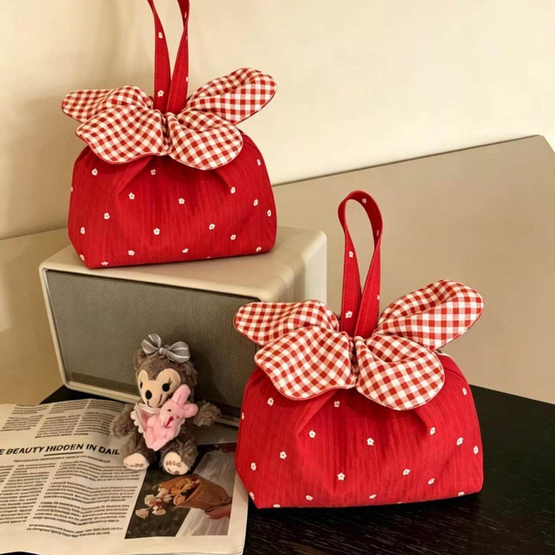 Floral Drawstring Handbag - Image 4