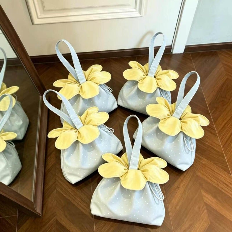 Floral Drawstring Handbag - Image 3