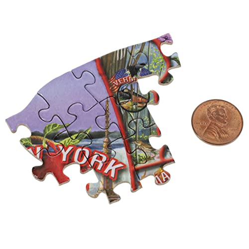 TDC Games USA Shaped Vintage Postcard Jigsaw Puzzle, 1,000 Pieces - Image 4