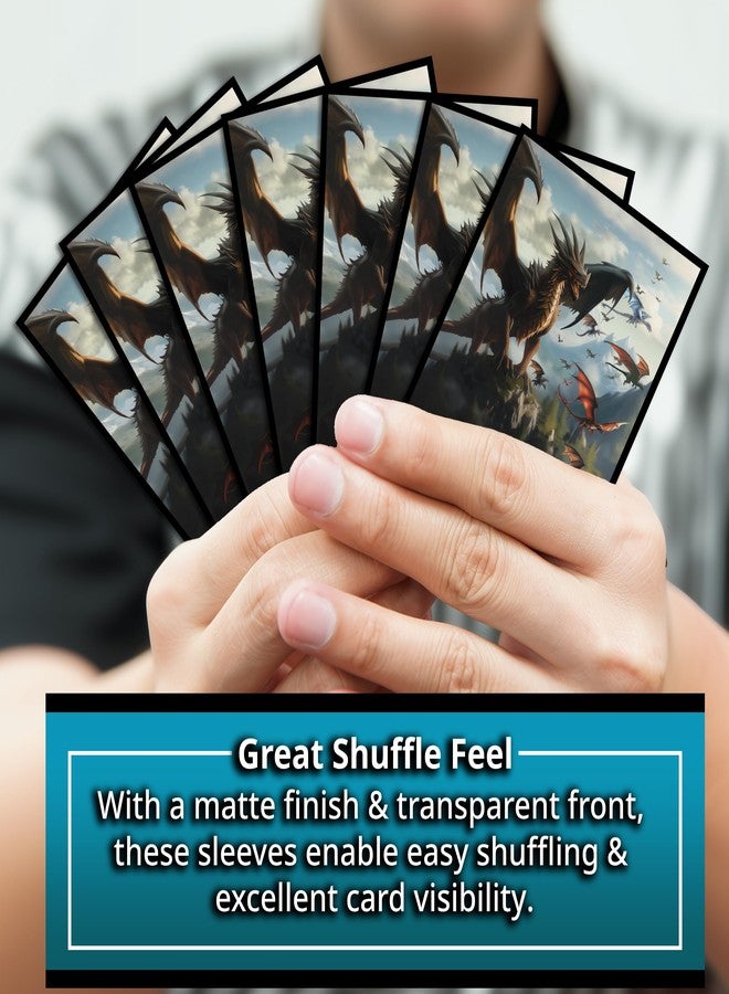 Digital Sorcery Studio Unstoppable Relentless Dragon Game Card Sleeves 102 Pack - Compatible with MTG and Other TCGs Ur-Dragon Commander Decks - Premium Standard Card Sleeves for Magic The Gathering - Image 2