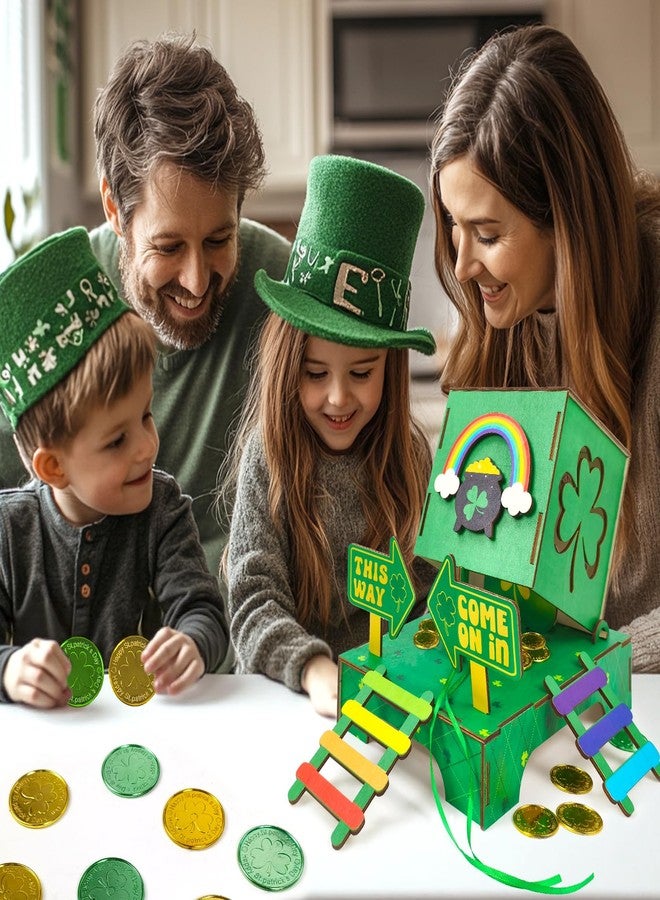 Asekonc St Patrick's Day Leprechaun Trap Kit for DIY St. Patrick's Day Wood Craft Leprechaun Kit to Make A Trap to Catch A Leprechaun, St Patricks Day Decorations Toys Gifts - Image 4