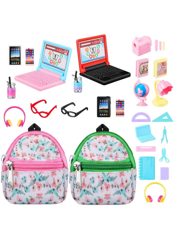 29 Pieces Dollhouse Accessories Mini Laptop Computer Tablet Phone Toy Miniature Glasses Headset Backpack Drink Toys Plastic Doll Accessories For Dolls (Fresh Style) - pzsku/ZC4C157C85C045D58F9F4Z/45/_/1689331370/3b1478ed-221f-4b04-8355-d043b8258aba