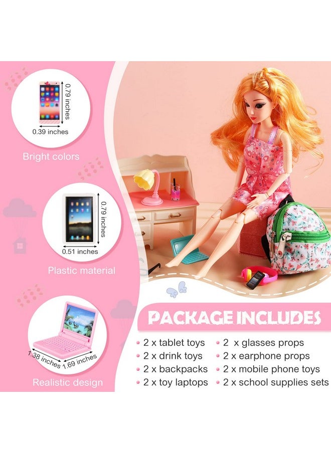 29 Pieces Dollhouse Accessories Mini Laptop Computer Tablet Phone Toy Miniature Glasses Headset Backpack Drink Toys Plastic Doll Accessories For Dolls (Fresh Style) - pzsku/ZC4C157C85C045D58F9F4Z/45/_/1689331379/0161ddf1-84b6-43ad-bbf7-3212b2efc31e