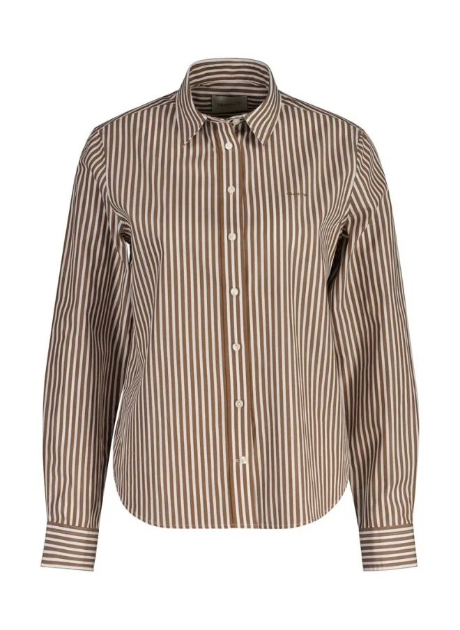 GANT Gant Regular Fit Striped Poplin Shirt