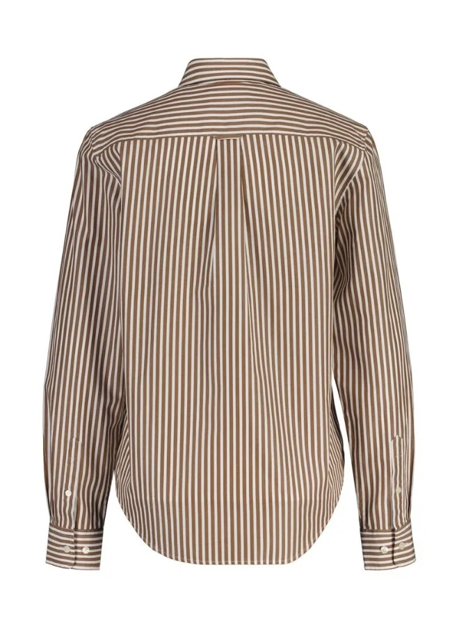 GANT Gant Regular Fit Striped Poplin Shirt
