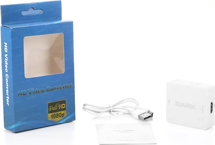 Dark Analog VGA to HDMI Active Converter (DK-HD-AVGAXHDMI)