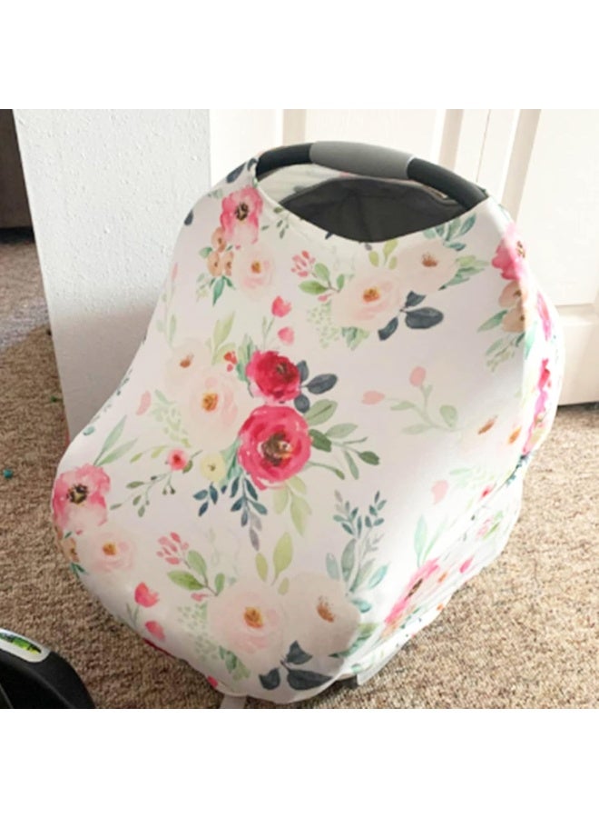 TANOFAR Stretchy Baby Carseat Cover with 4-in-1 Multi-use for Baby Carseat & Nursing/Breastfeeding Infinity - Image 5