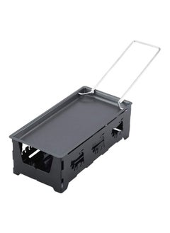 NIBEMINENT 2-Piece Raclette Grill Set Black 19x7x9.80centimeter  - Image 1