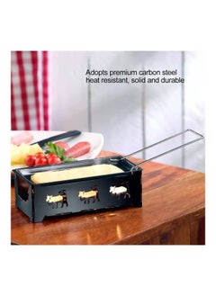 NIBEMINENT 2-Piece Raclette Grill Set Black 19x7x9.80centimeter  - Image 5