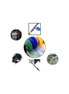 Kuwes KUWES 10mm - 1 meter - 6 colors Strap Adhesive Fastener Tape Cable Ties Reusable Double Side Hook Loop Cable Tie, Nylon Fastening Tape Wire Organizer, Interlocking Fastening Cable Binder Tie  - Image 3