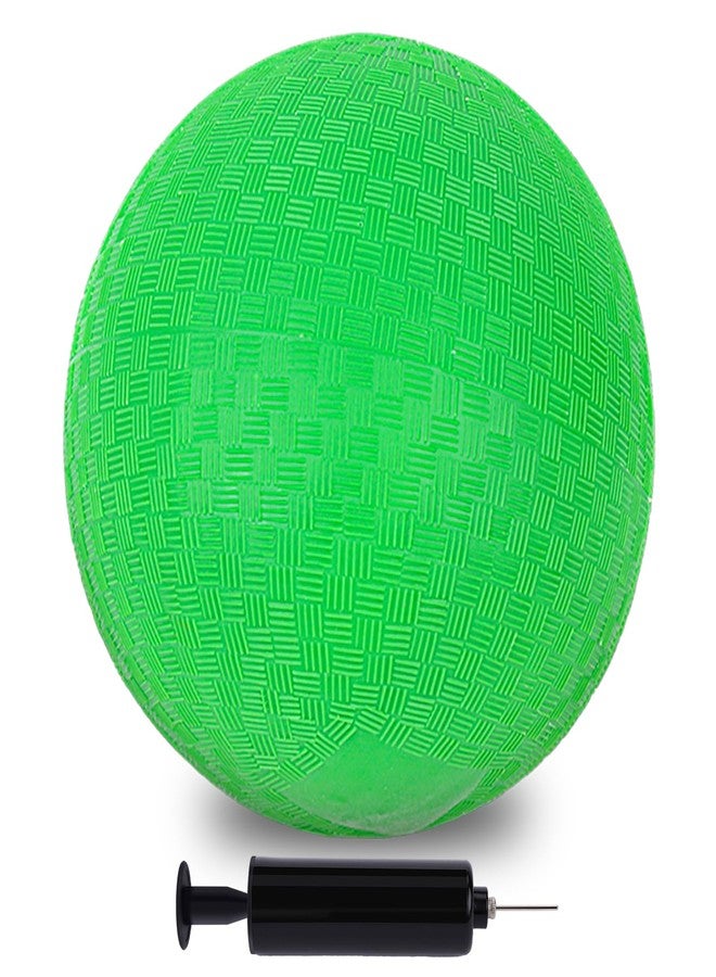 LovesTown Inflatable Playground Ball, 8.5 Inch Dodgeballs Kickballs with Air Pump, for 4 Square Ball Games, Sports Toys, Green - Image 1