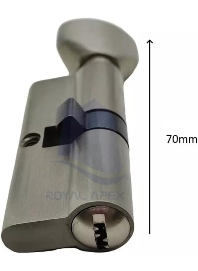 Royal Apex Door Barrel Open Security Copper Dual Lock And 3Keys Anti-Pick Wooden Lock For Home Core Lock Cylinders  - Image 2