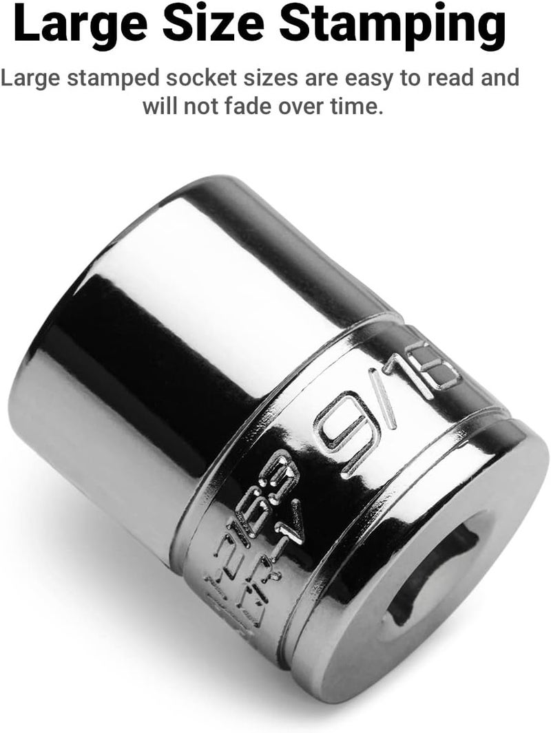 Capri Tools 13/16 in. Shallow Socket, 3/8 in. Drive, 12-point, SAE - Image 5