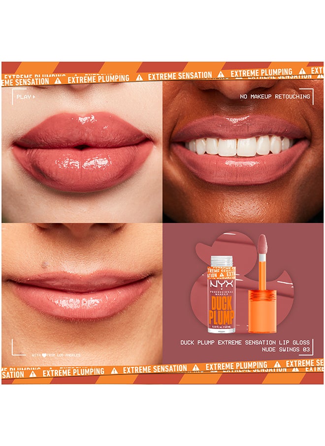 NYX PROFESSIONAL MAKEUP - طلاء الشفاه الممتلئ من داك بلامب - نيود سوينغ - Image 1