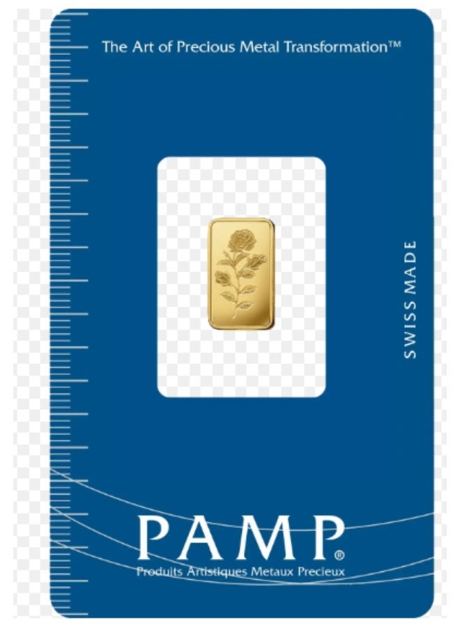 PAMP SUISSE FLOWER 1 GM GOLD BAR 999.9 PURITY 24KT - 1 GRAMS - Image 1