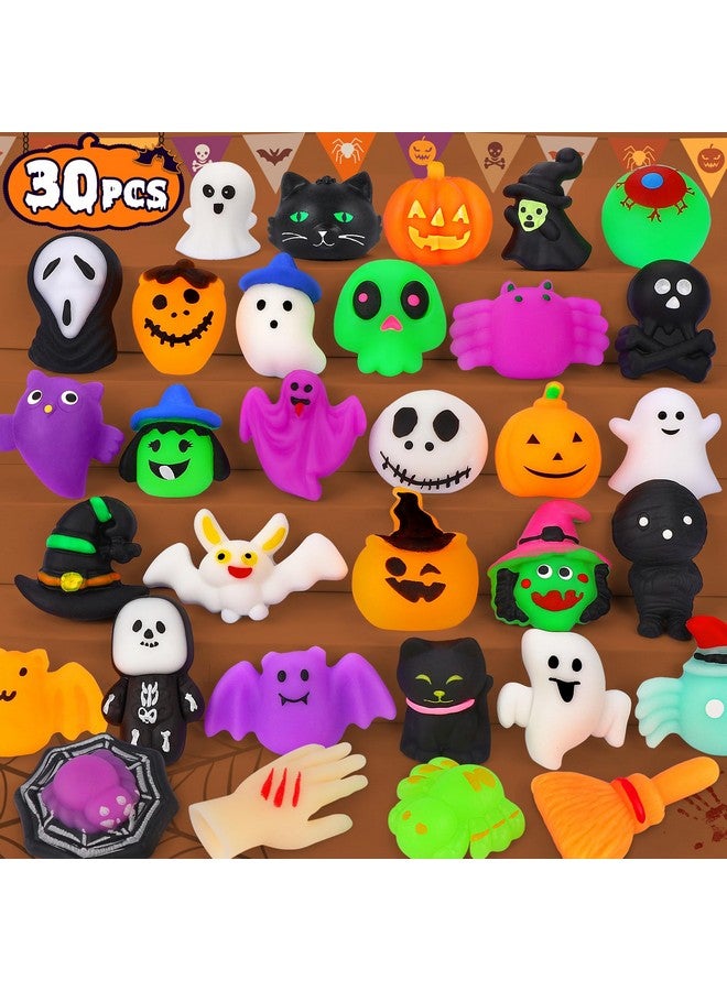 OCATO 30Pcs Halloween Mochi Squishy Toys Halloween Party Favors For Kids Cute Halloween Toys For Trick Or Treat Bulk Non Candy Halloween Treats Goodie Bags Fillers For Kids Boys Girls - Image 1