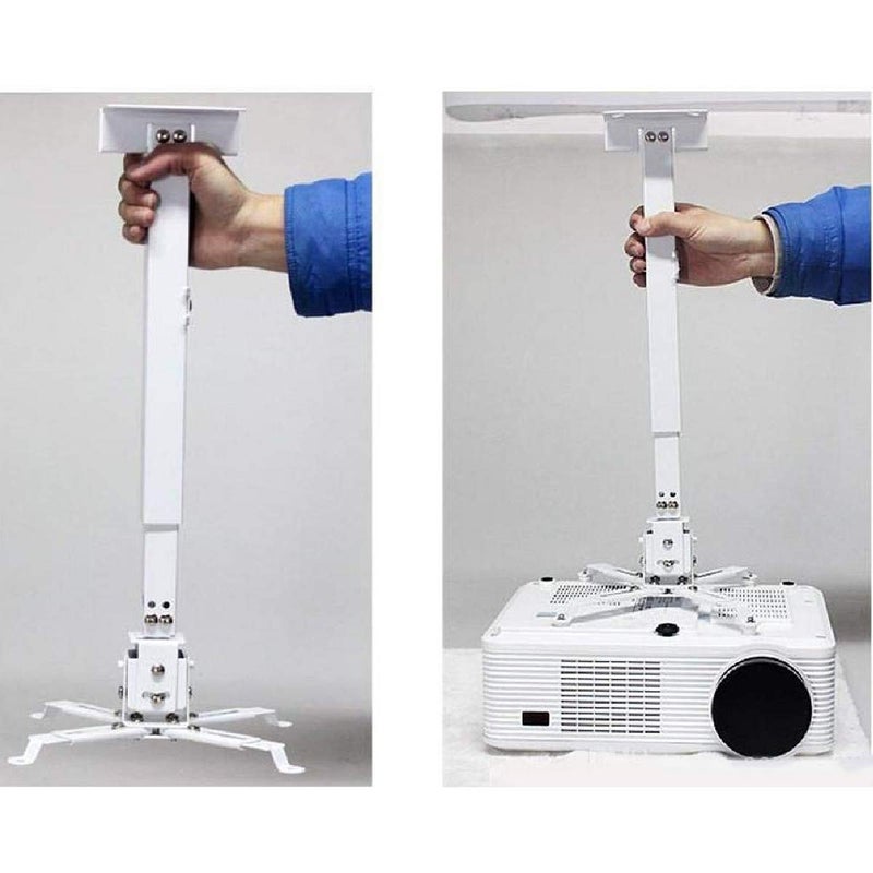MOIZ 2 Feet Universal Projector Stand Ceiling/Wall Mount Kit Adjustable (12 Inch to 24 Inch Length, Weight Capacity - 50 Kg) - Image 3