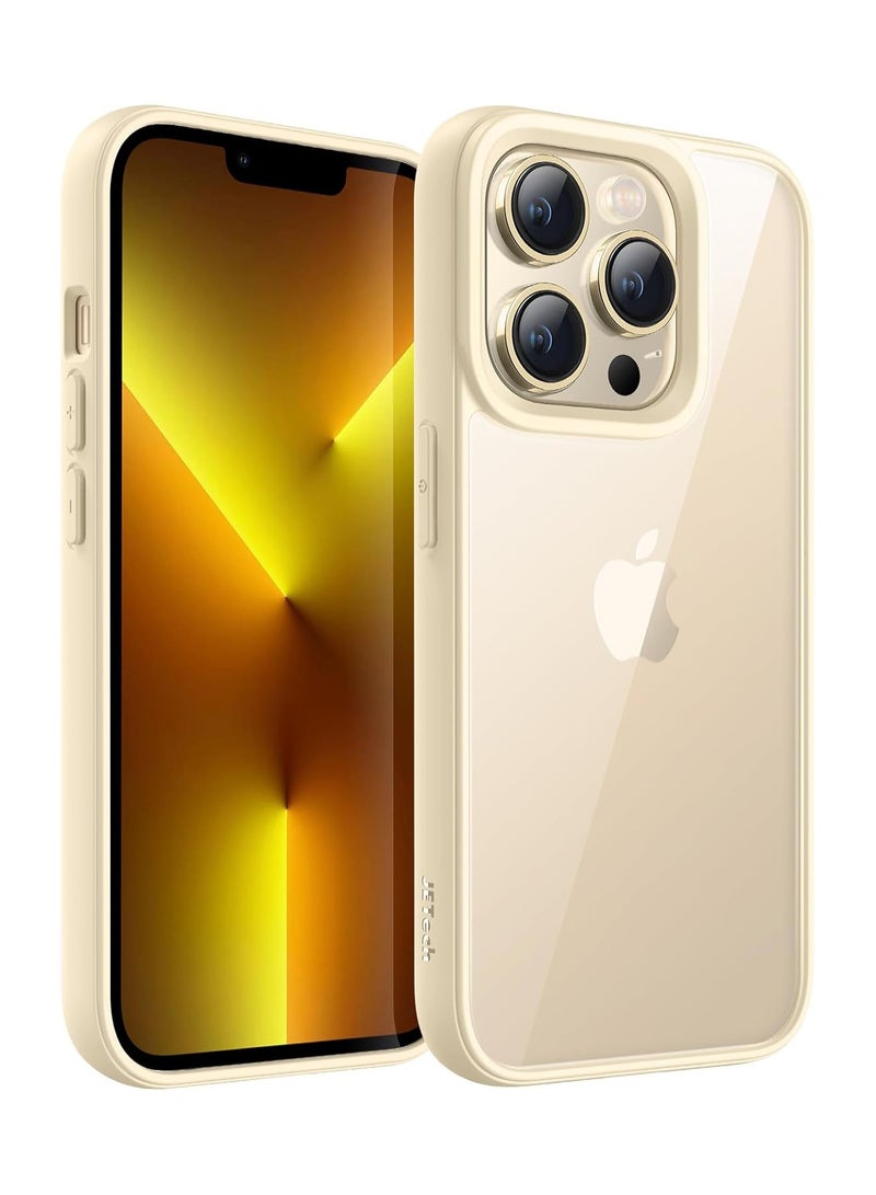 Case for iPhone 16 Plus , Shockproof Phone Bumper Cover, Solid Color Matte TPU Frame, Anti-Scratch Clear Back(beige) - Image 1