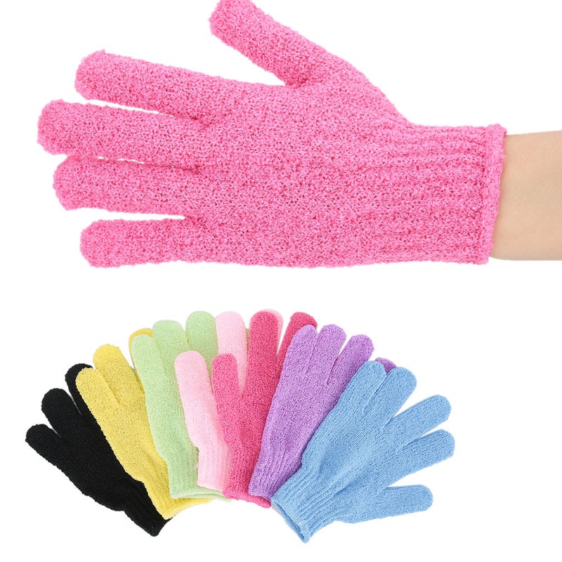 7pcs Bath Glove Shower Body Deep Cleaning Exfoliating Skin Spa Massage Scrub Glove7pcs/Set - Image 4