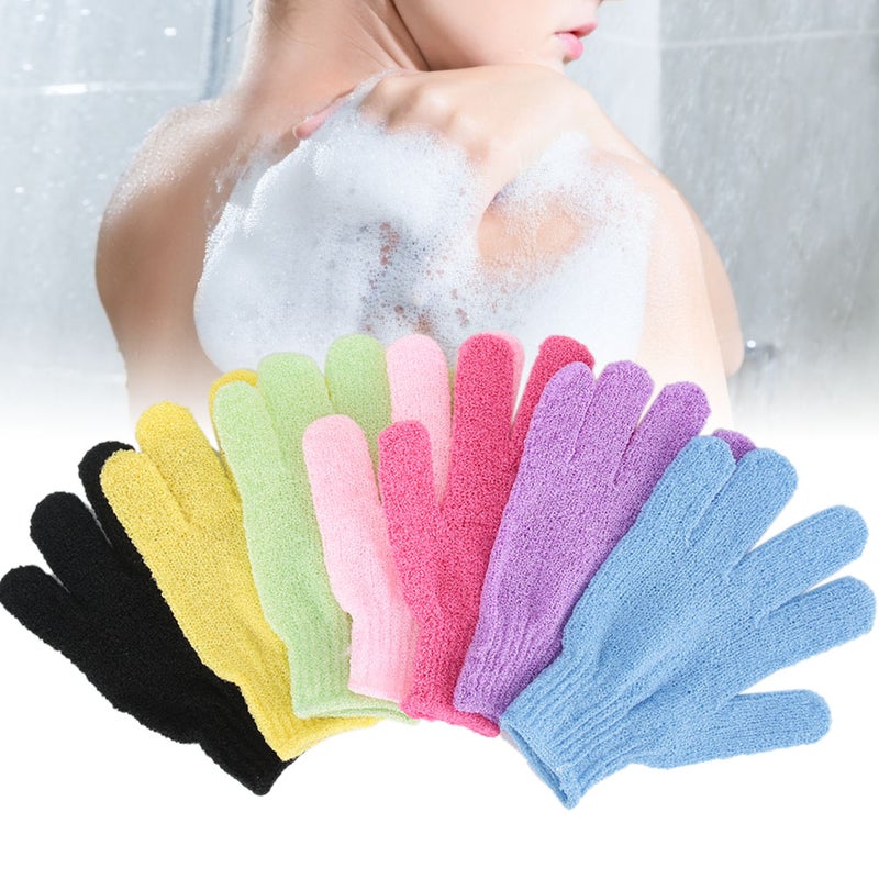 7pcs Bath Glove Shower Body Deep Cleaning Exfoliating Skin Spa Massage Scrub Glove7pcs/Set - Image 5