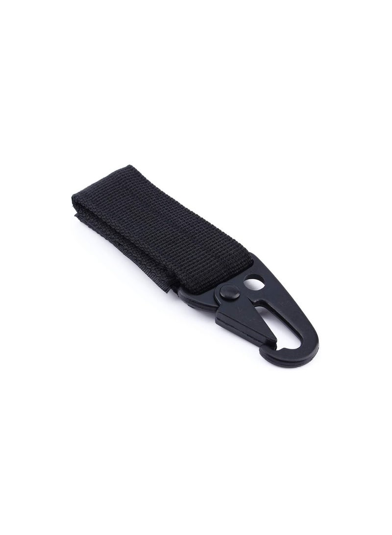 GGOOT Belt Keeper with Carabiner Buckle Clip Carabiner Tactical Molle Key Ring Gear Key Keeper Keychain for Outdoor Camping Hiking Traveling  - Image 2