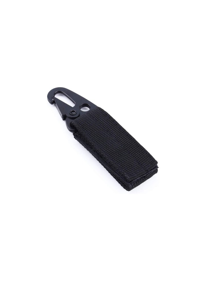 GGOOT Belt Keeper with Carabiner Buckle Clip Carabiner Tactical Molle Key Ring Gear Key Keeper Keychain for Outdoor Camping Hiking Traveling  - Image 3