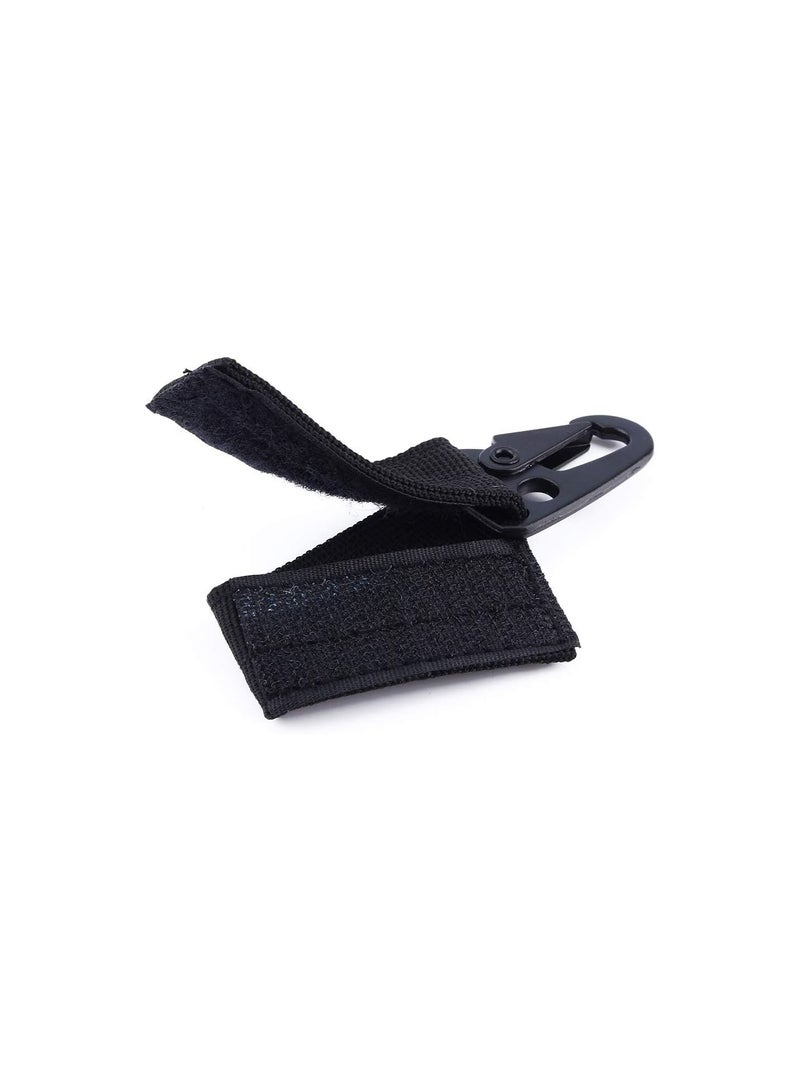 GGOOT Belt Keeper with Carabiner Buckle Clip Carabiner Tactical Molle Key Ring Gear Key Keeper Keychain for Outdoor Camping Hiking Traveling  - Image 5