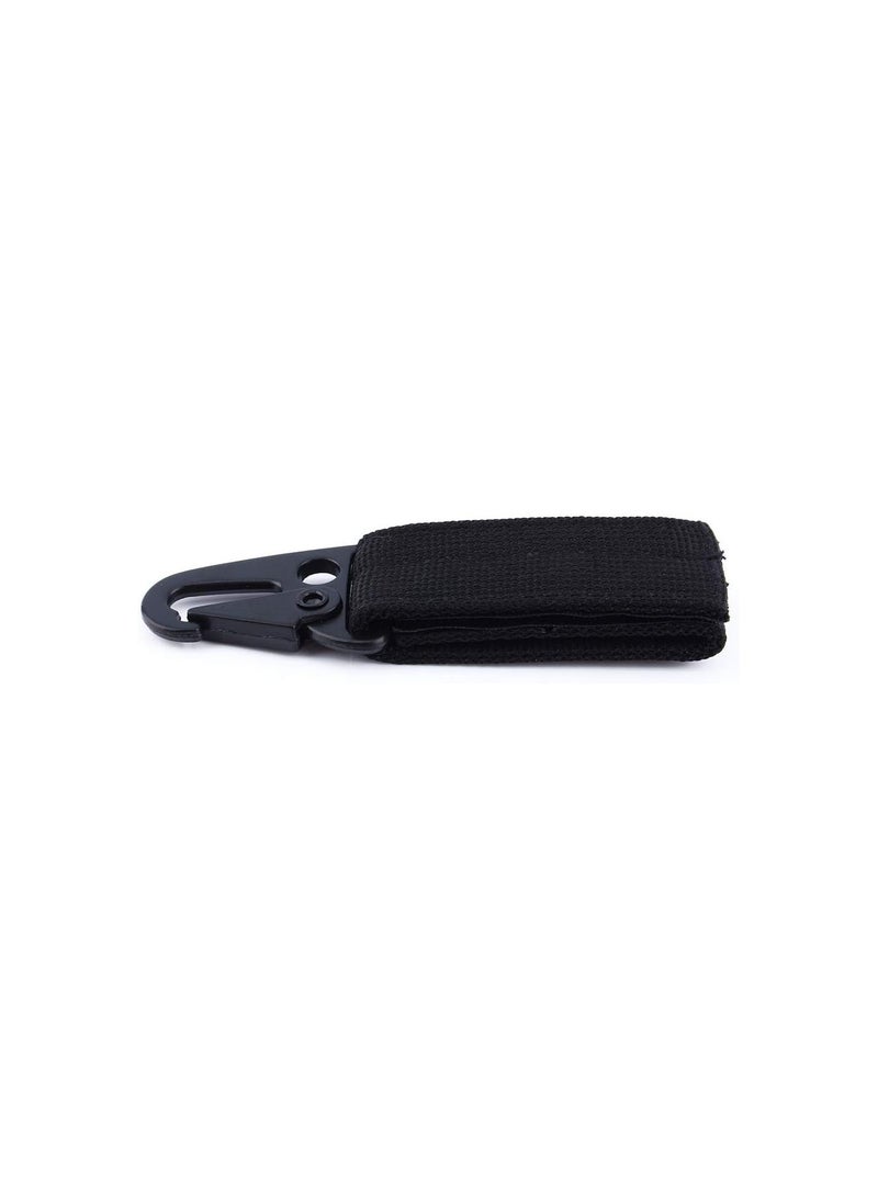 GGOOT Belt Keeper with Carabiner Buckle Clip Carabiner Tactical Molle Key Ring Gear Key Keeper Keychain for Outdoor Camping Hiking Traveling  - Image 4