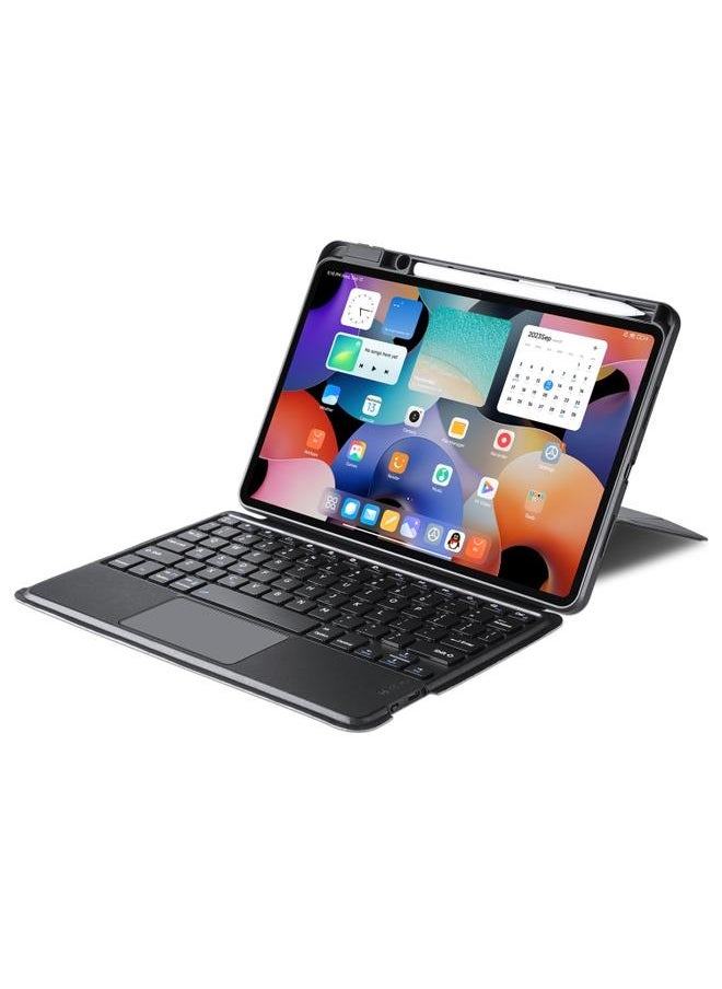 Green Tiger - Xiaomi Pad 6 6 Pro DUX DUCIS DK Floating Magnetic Keyboard Leather Tablet Case with Holder Black - Image 1
