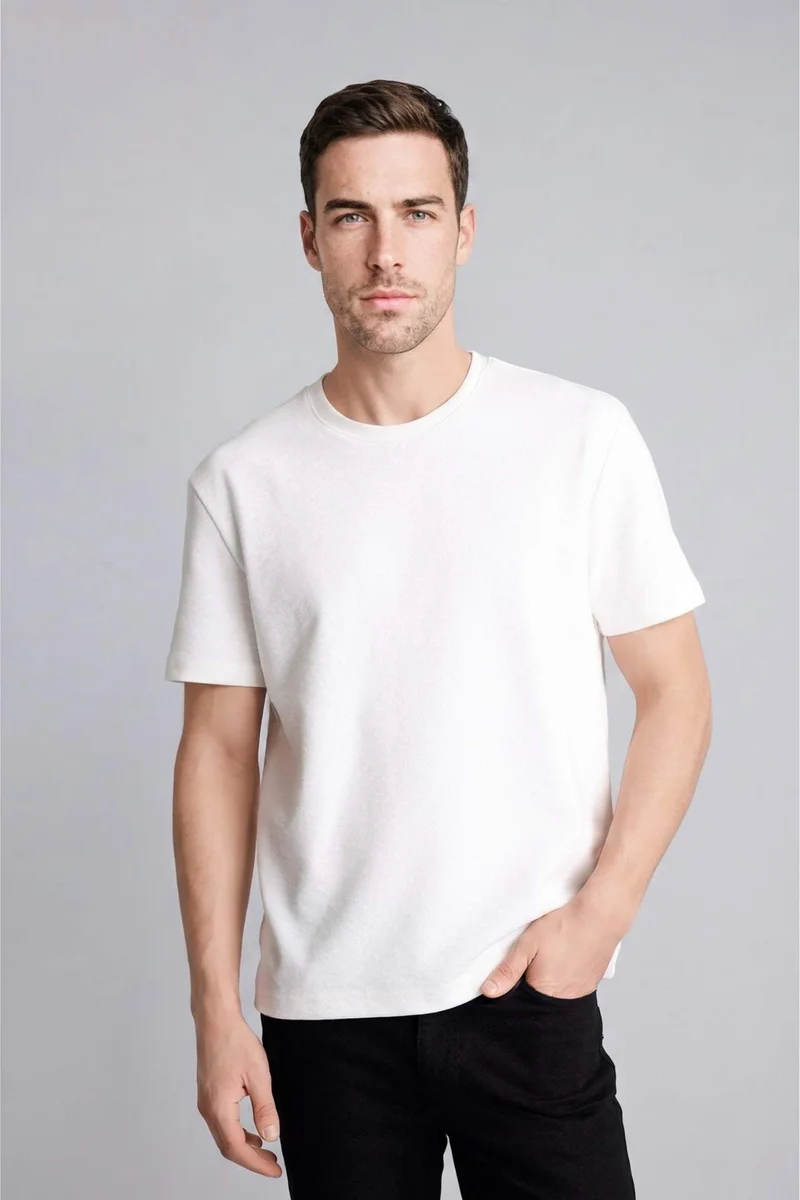 DeFacto Regular Fit Crew Neck Short Sleeve T-Shirt