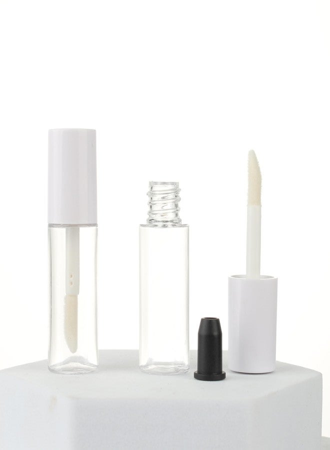 COSIDEA كوسيديا 50 قطعة أنابيب ملمع شفاه مصغرة 3 مل حجم عينة بالجملة حاويات ملمع شفاه بيضاء دائرية زجاجات تعبئة زيت الشفاه - Image 5