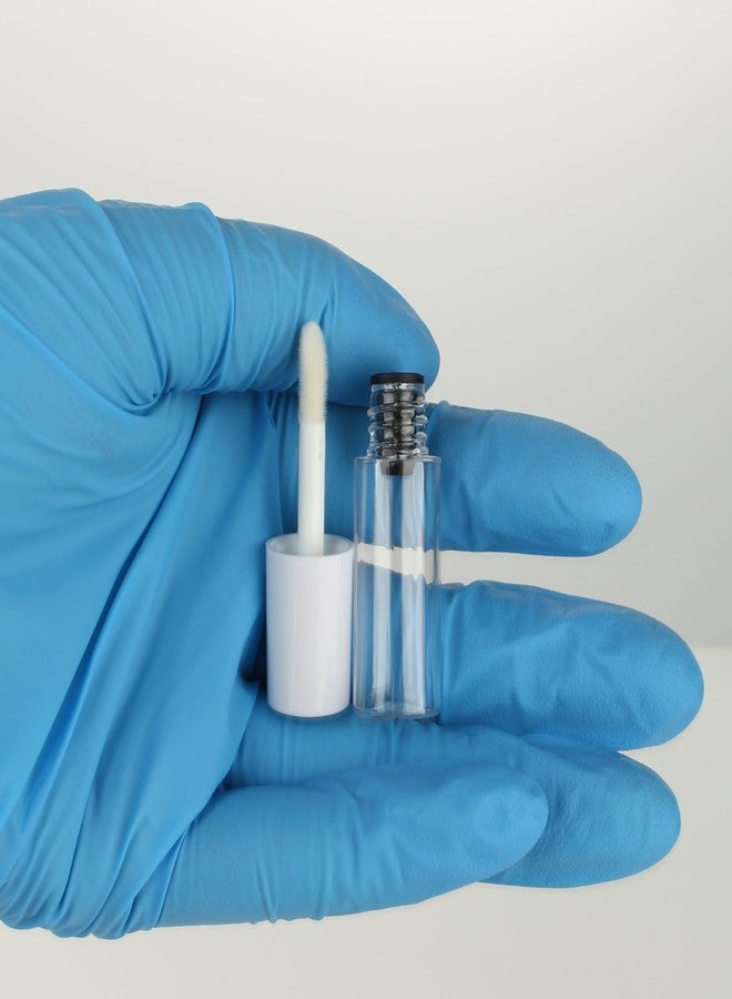 COSIDEA كوسيديا 50 قطعة أنابيب ملمع شفاه مصغرة 3 مل حجم عينة بالجملة حاويات ملمع شفاه بيضاء دائرية زجاجات تعبئة زيت الشفاه - Image 3