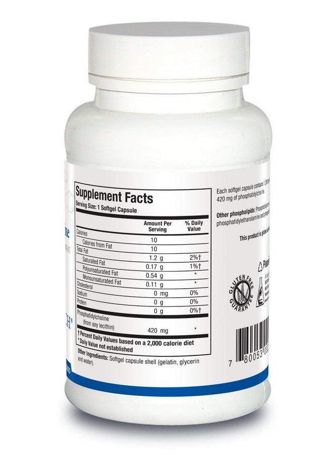 Biotics Research Biotics Research Phosphatidylcholine 420 mg/softgel, Healthy Cognitive Function, Derived from Lecithin, Contains Choline for Neurotransmitter Acetylcholine, 100 Servings - Image 2
