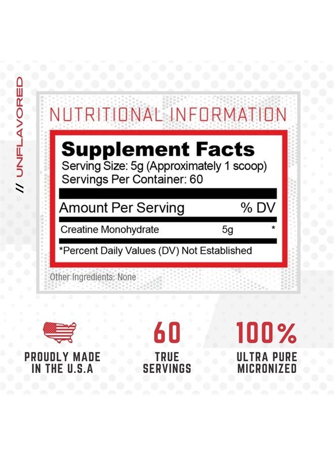Purus Labs Foundation Series Creatine Powder | 100% Ultra Pure Micronized Creatine for Strength, Mass, Power, Recovery | 60 Servings (Unflavored) - Image 2