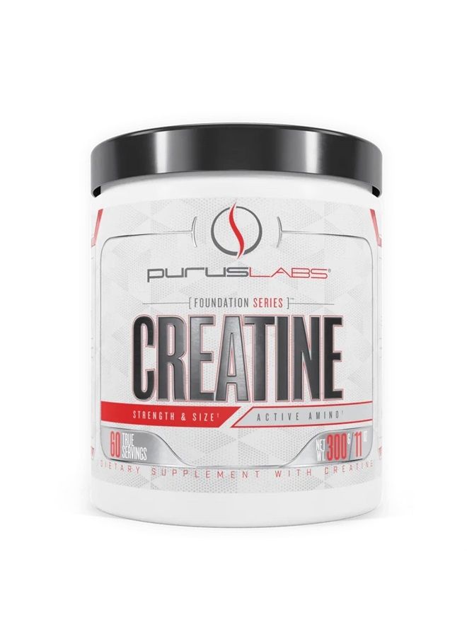 Purus Labs Foundation Series Creatine Powder | 100% Ultra Pure Micronized Creatine for Strength, Mass, Power, Recovery | 60 Servings (Unflavored) - Image 1