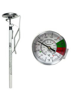 Rattleware Rattleware 7” Easy Steam Thermometer for Home, Cafe, Restaurants, Residential, or Commercial Use - Milk Frothing Thermometer and Barista Thermometer - Durable Fast Reading Thermometer (45mm Dial)  - Image 1