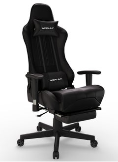 ACPLAY Video Gaming Chair,High Back Racing Computer Chair with Lumbar Support and Headrest,Ultra-Thick Breathable Seat Cushion,Ergonomic Swivel Desk Chair for Gamers 138x70x70cm  - Image 2