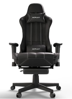ACPLAY Video Gaming Chair,High Back Racing Computer Chair with Lumbar Support and Headrest,Ultra-Thick Breathable Seat Cushion,Ergonomic Swivel Desk Chair for Gamers 138x70x70cm  - Image 1