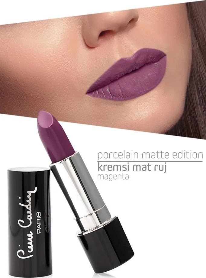 pierre cardin Porcelain Matte Edition Lipstick - Magenta -204