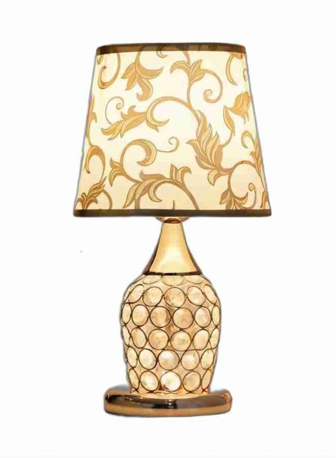 Crystal Table Lamp  golden 37*20*20cm  pattern bedside table lamp LED lamp reading lamp home bedroom bedside night light mini lamp bedroom living room side table - Image 2