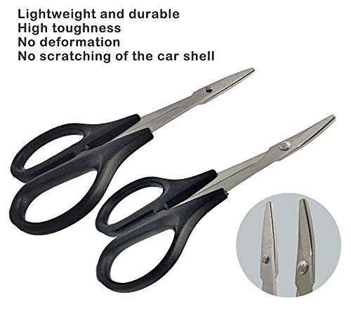 HOPLEX RC Body Reamer 0-14mm Hole Puncher with Sleeve and Curved Scissors & Straight Scissors Set RC Car Body Mounting for RC Car Truck Bodyshell Hobby Repair Tools - Image 5