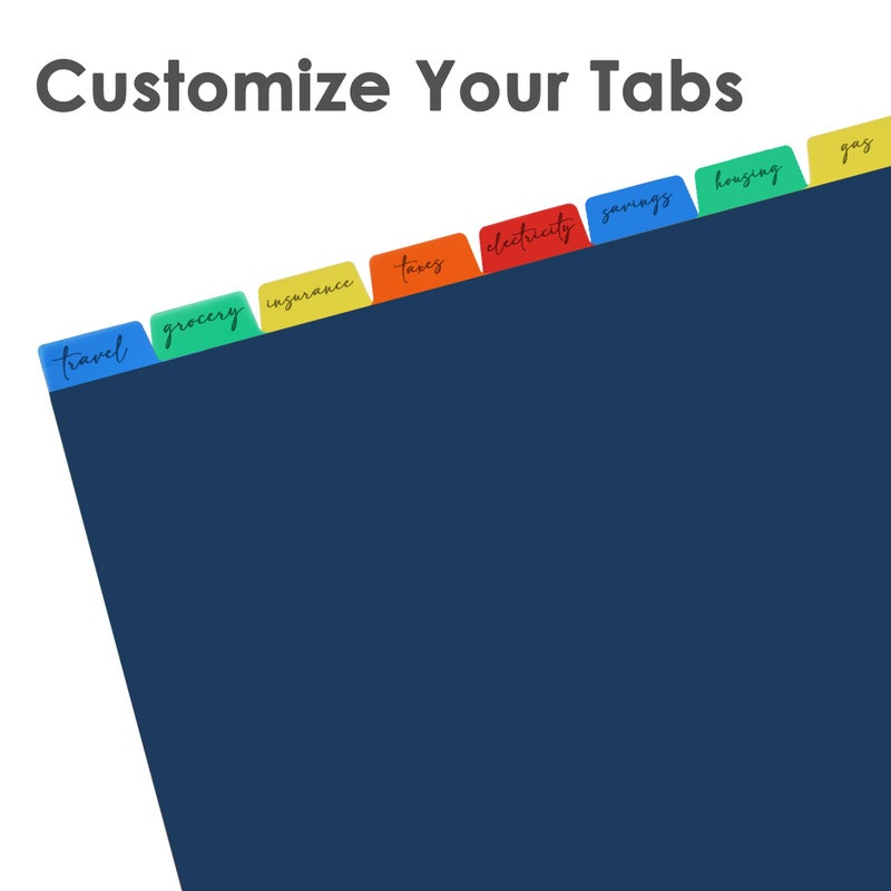 Darice 10-Tab Plastic Dividers 30 Pcs - Binder Dividers with Tabs - Multicolored Plastic Divider for 3 Ring Binder - File Organization â€“ Ideal for School, Office - Image 3